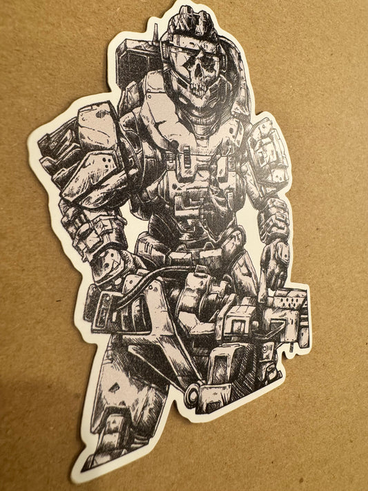 Walking Tank Sticker
