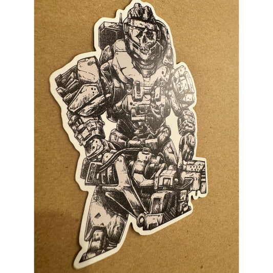 Walking Tank Sticker