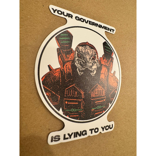 Lying Sticker