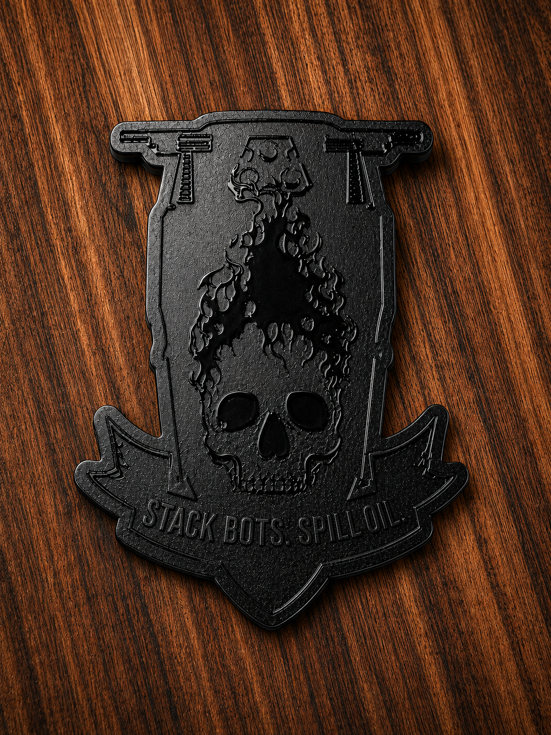 Diving Into Hell Embossed Sticker