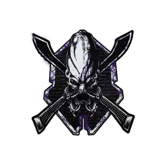 Xeno Mode - 4”x 5" Sublimation Velcro Morale Patch Threat Llama