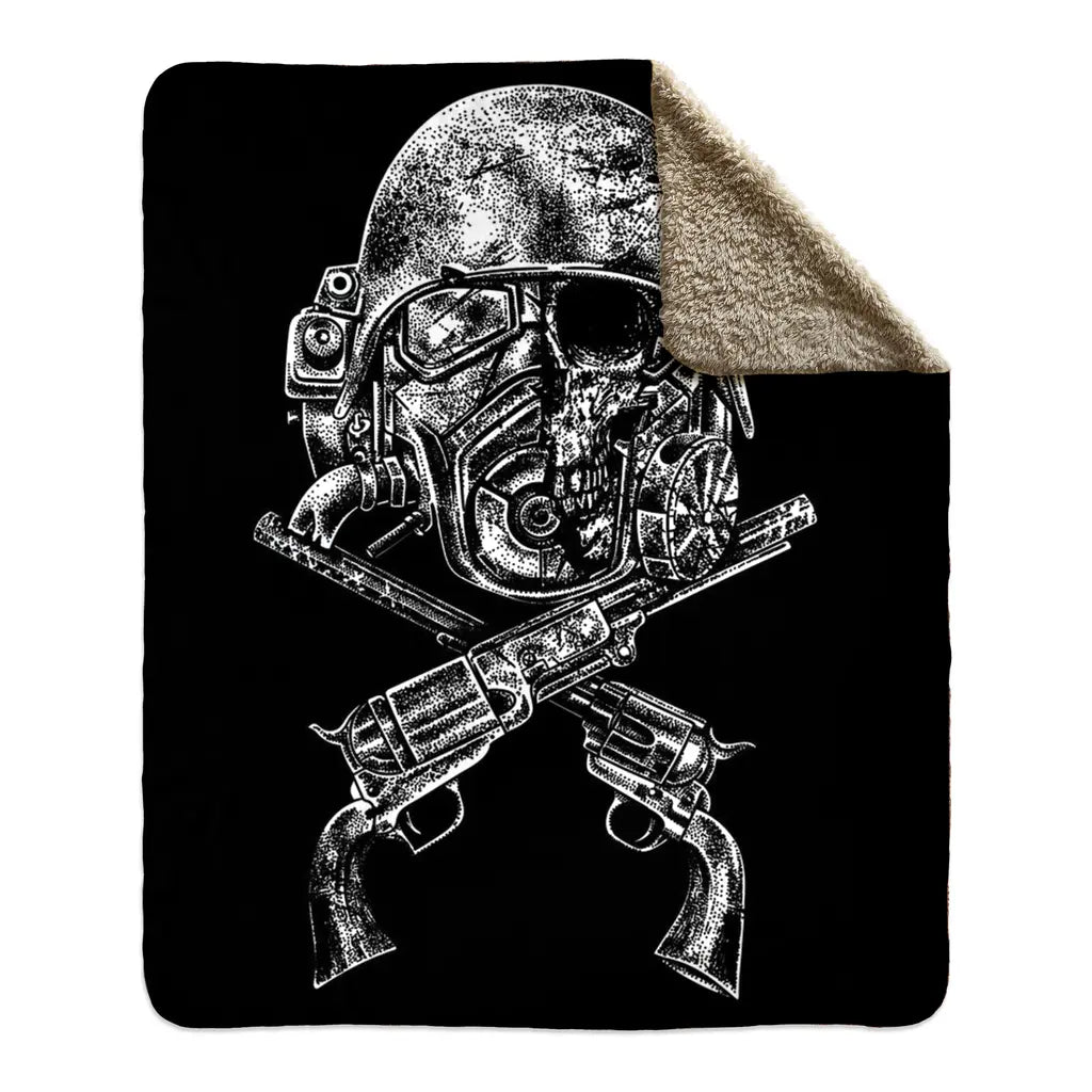 Apocalyptic Cowboy (Fleece Blanket) - Threat Llama