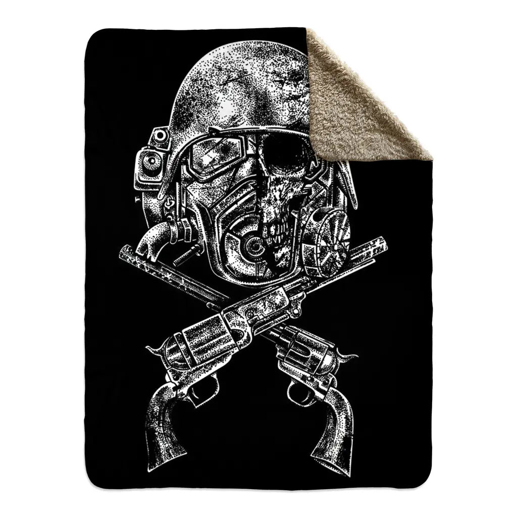 Apocalyptic Cowboy (Fleece Blanket) - Threat Llama