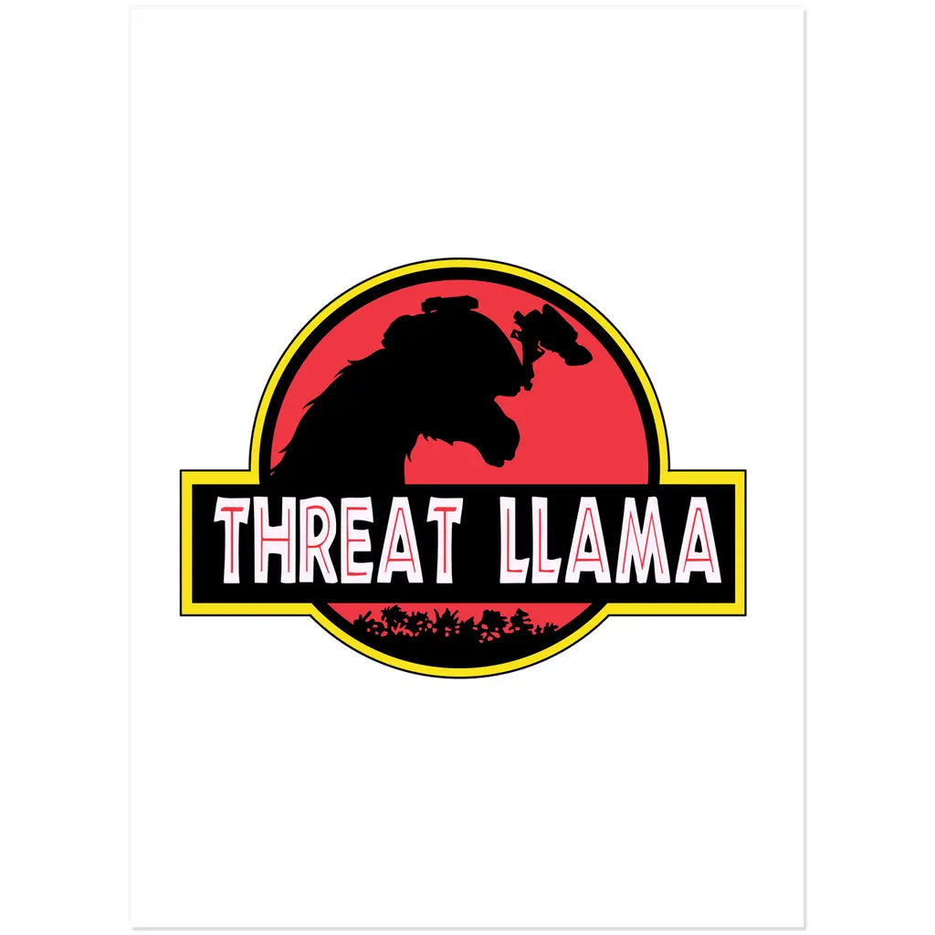 Dino Llama (Sticker) Threat Llama