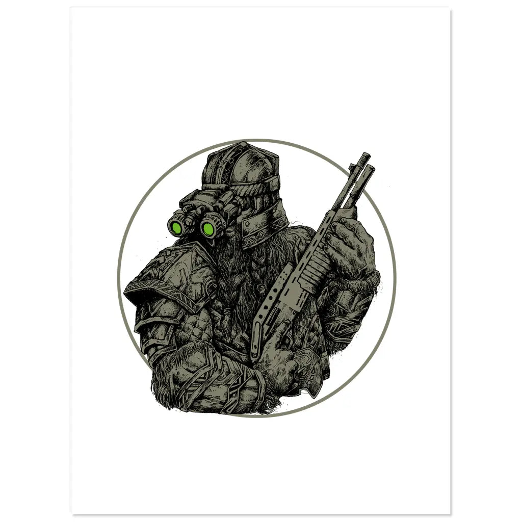 Dwarven SPAS-12 (Sticker) Threat Llama