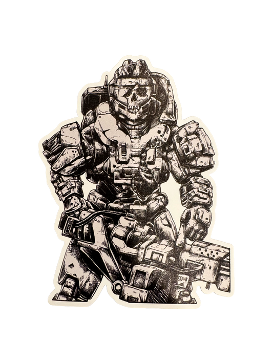 Walking Tank Sticker