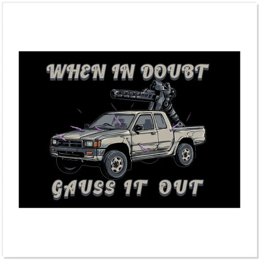 Gauss It Out (Sticker) Threat Llama