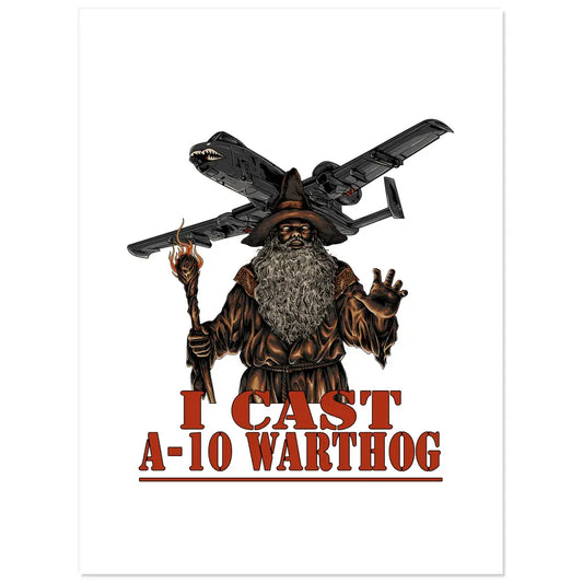 I Cast A-10 Warthog (Sticker) Threat Llama