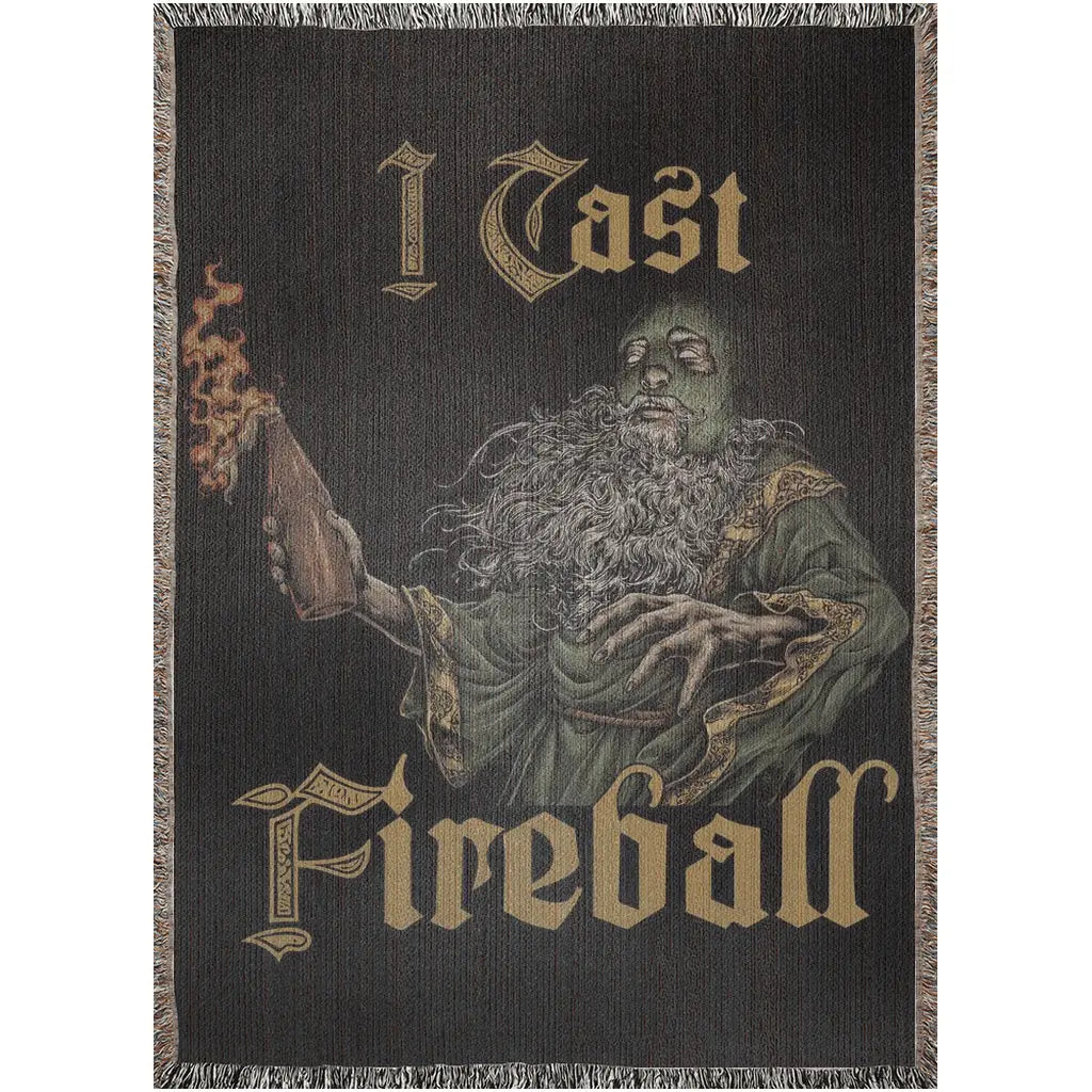 I Cast Fireball (Woven Blanket) Threat Llama