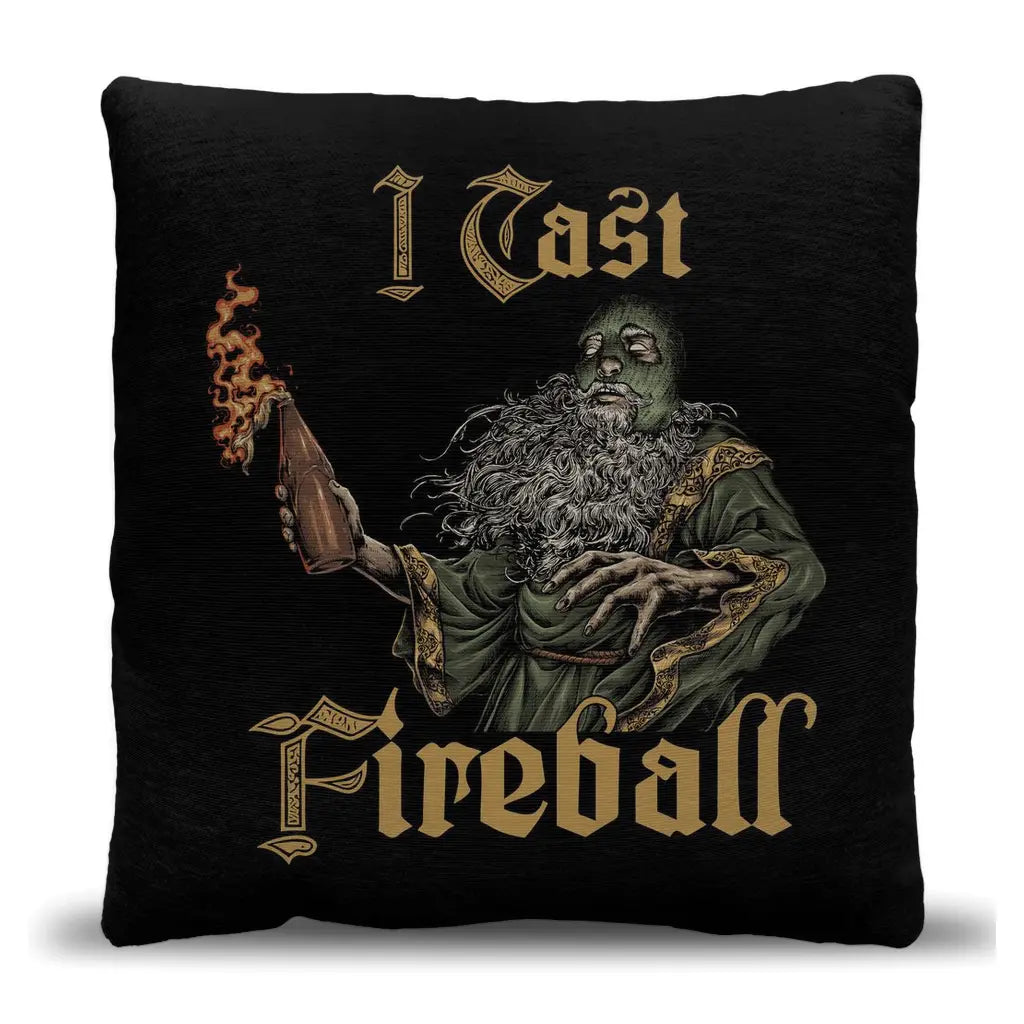 I Cast Fireball (Woven Pillow) Threat Llama