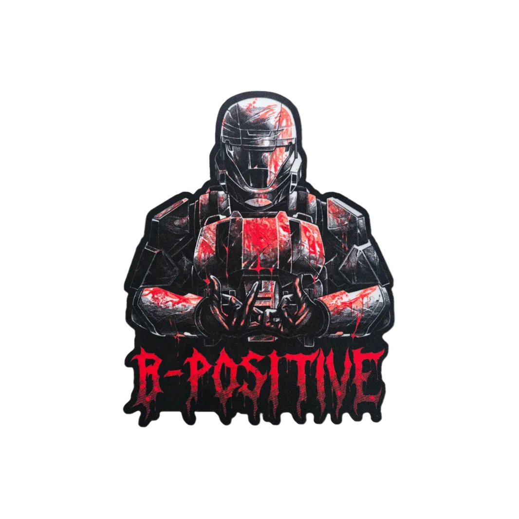 B Positive - Sublimation Velcro Morale Patch