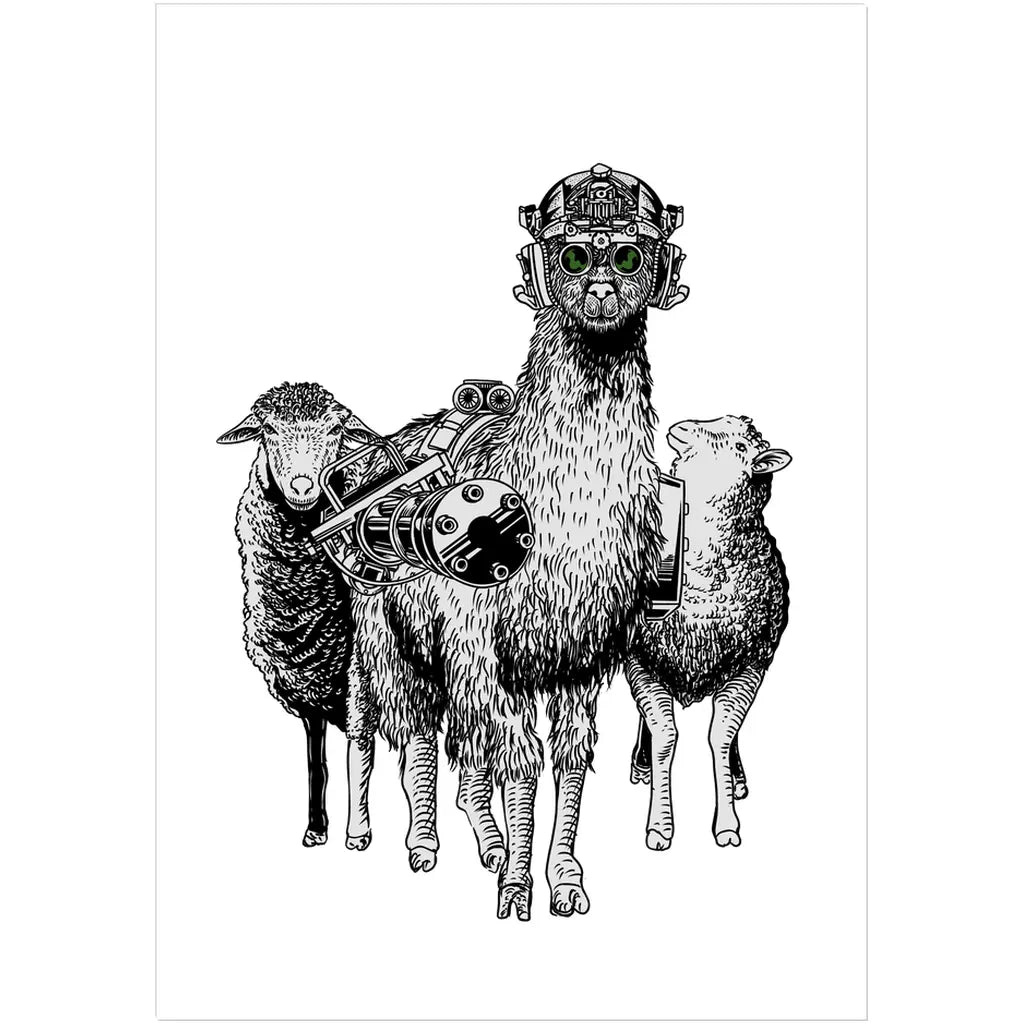 Llama Guardian (Sticker) Threat Llama