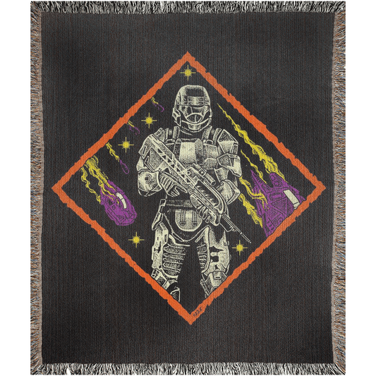 Metal Rain Woven Blanket