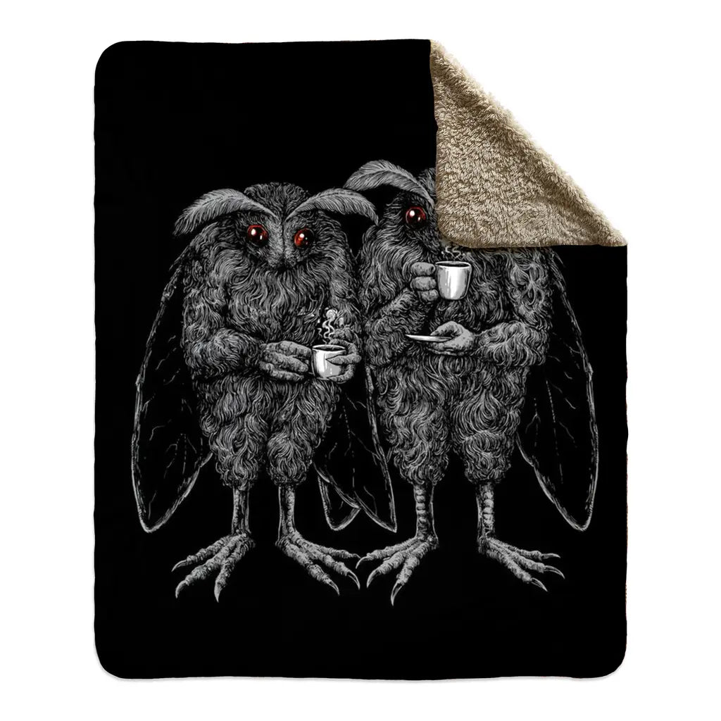 Mothffee (Fleece Blanket) - Threat Llama