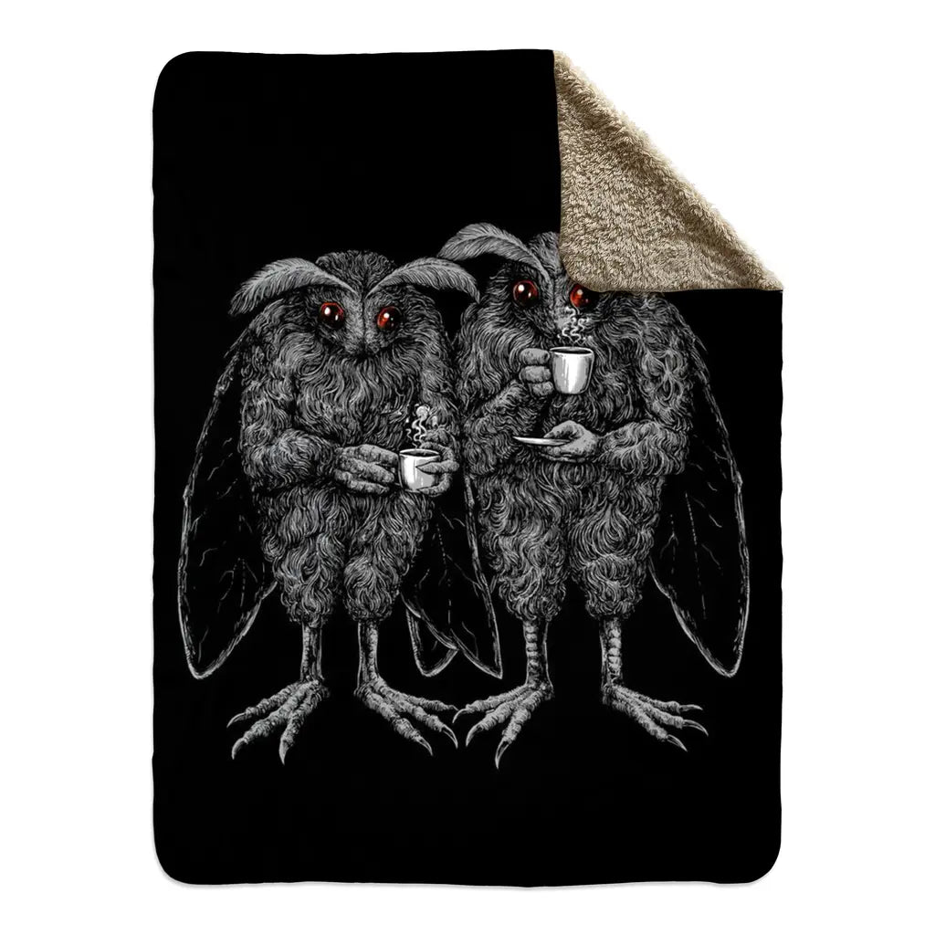 Mothffee (Fleece Blanket) - Threat Llama