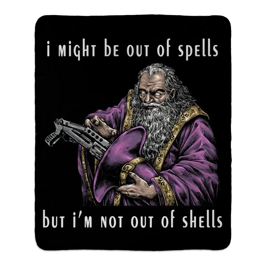 Out Of Spells (Fleece Blanket) Threat Llama