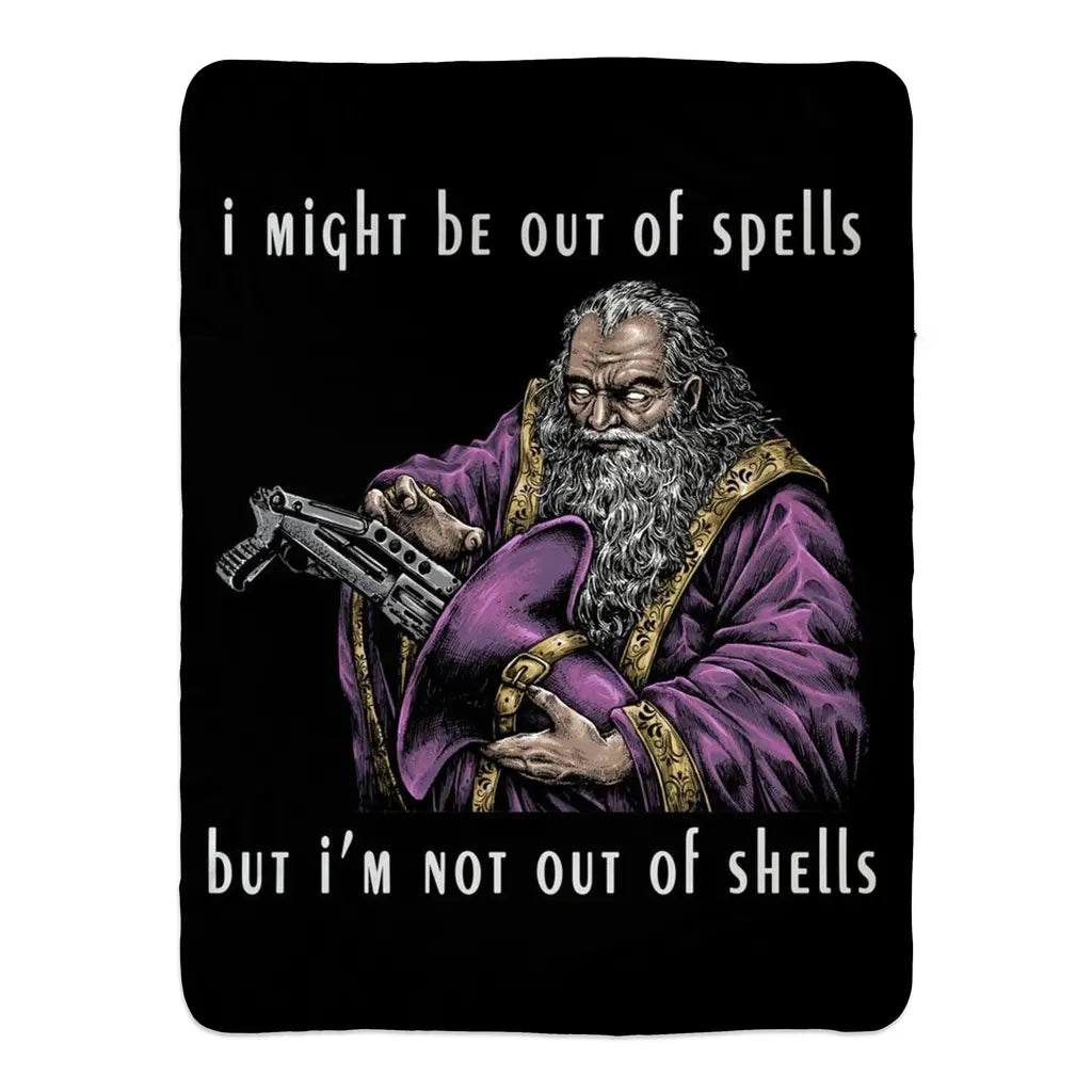 Out Of Spells (Fleece Blanket) Threat Llama