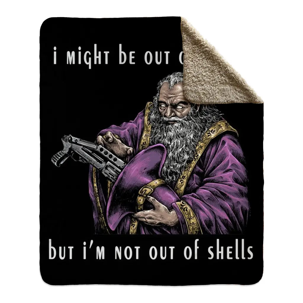 Out Of Spells (Fleece Blanket) - Threat Llama