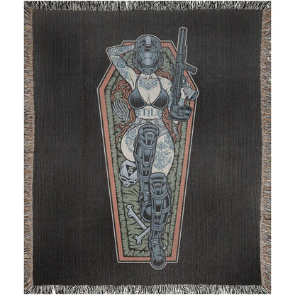 Space Siren (Woven Blanket) Threat Llama