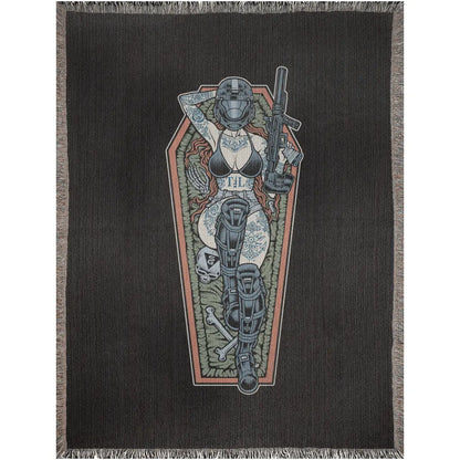 Space Siren (Woven Blanket) Threat Llama